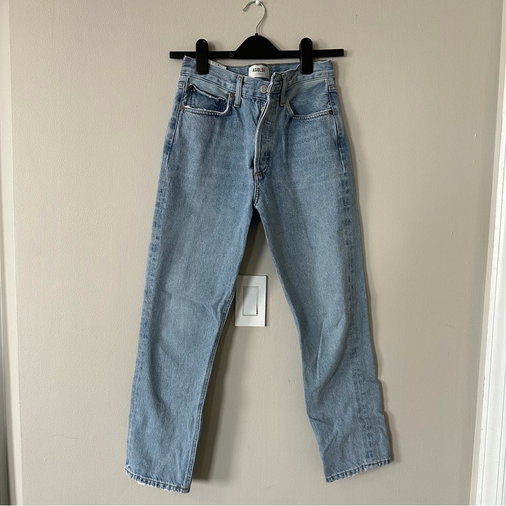 Agolde Parker Women's Straight Leg Jeans - Light Blue